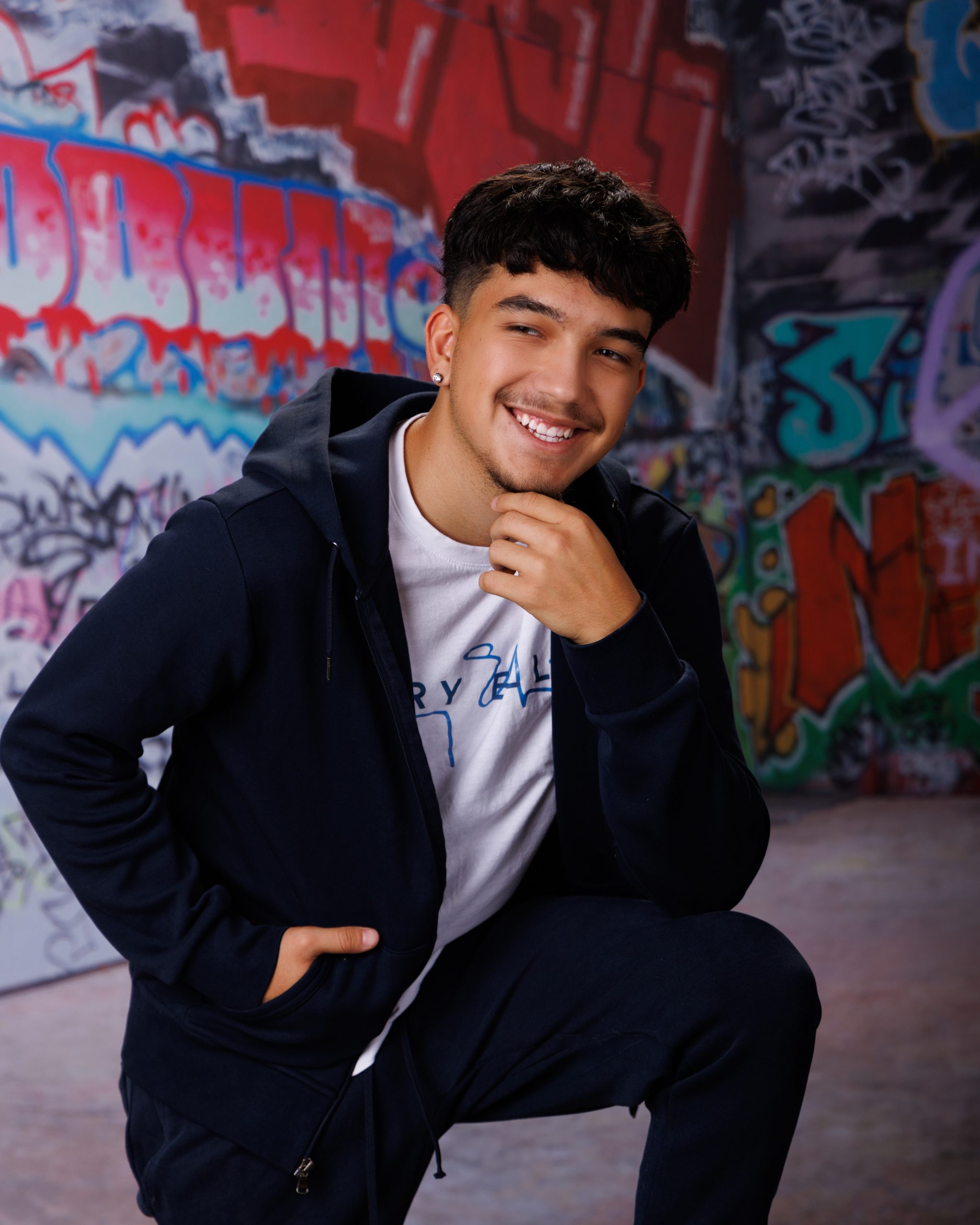 Allen Park senior photography session featuring a student holding a book