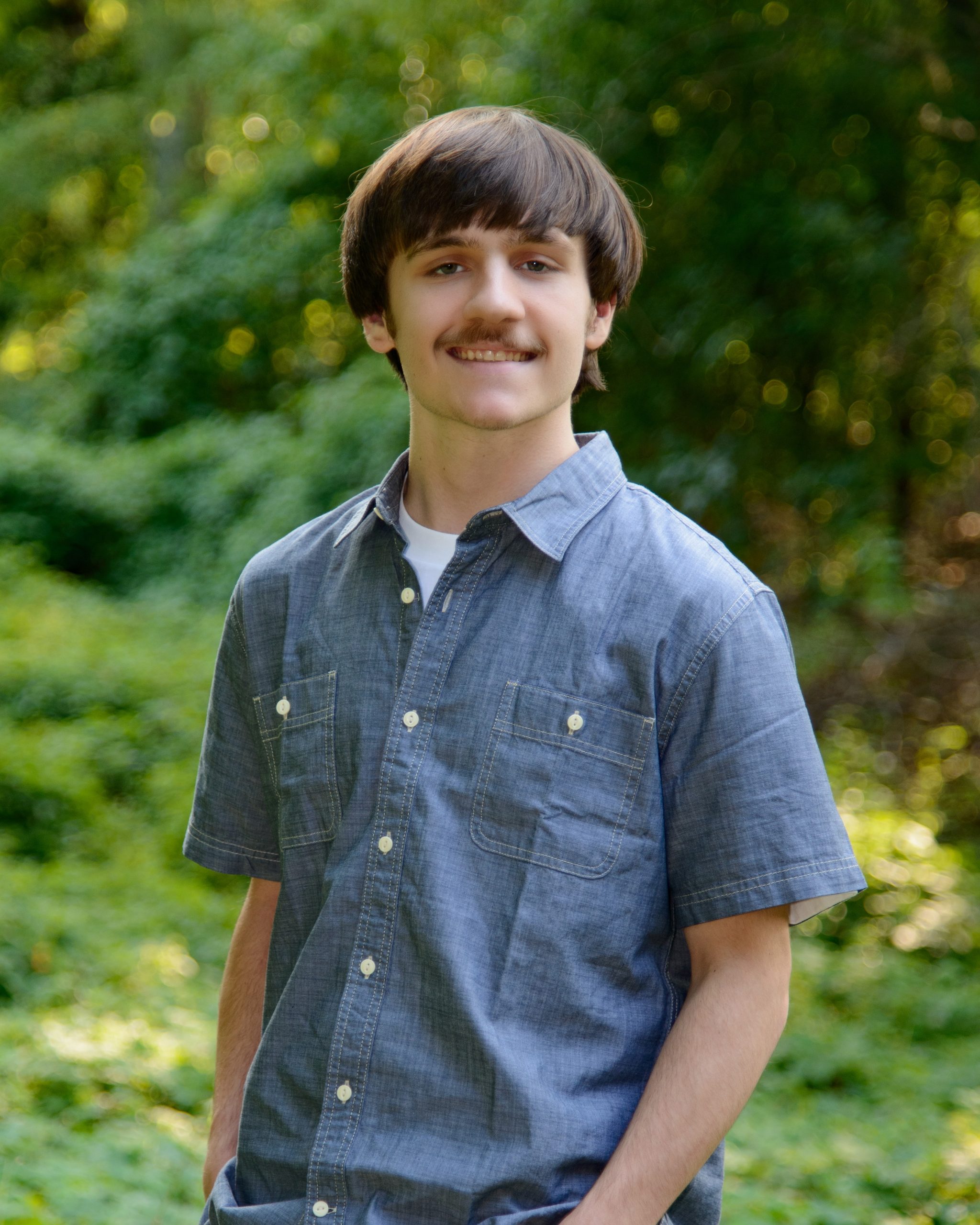 Allen Park Senior Session - standing portrait in park