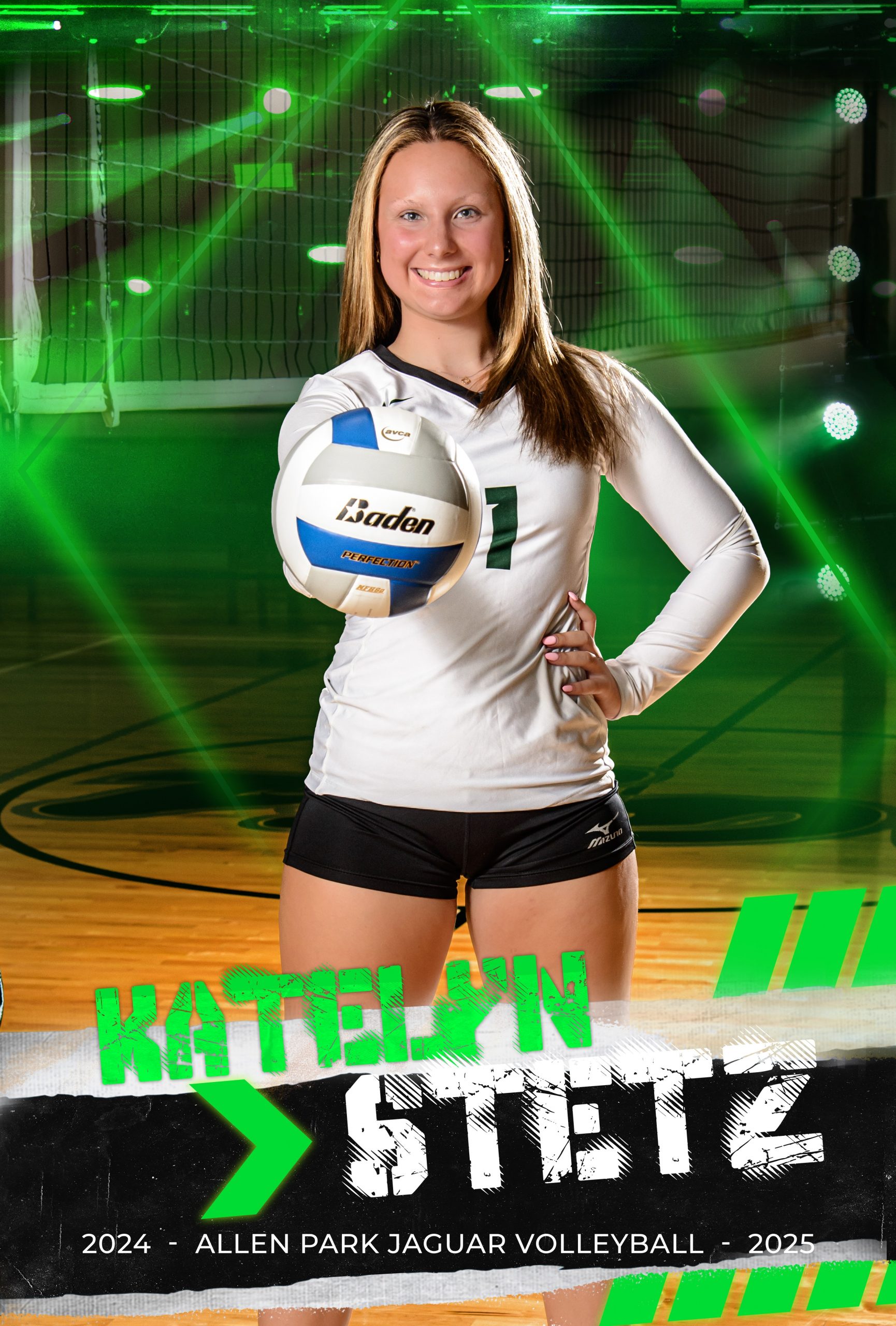 Allen Park Jaguars volleyball team group photo for 2024-25 season