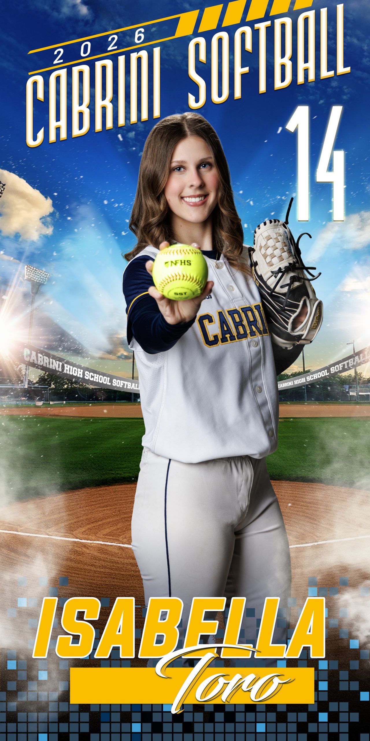 Cabrini Softball 2025-2026 Season Banner