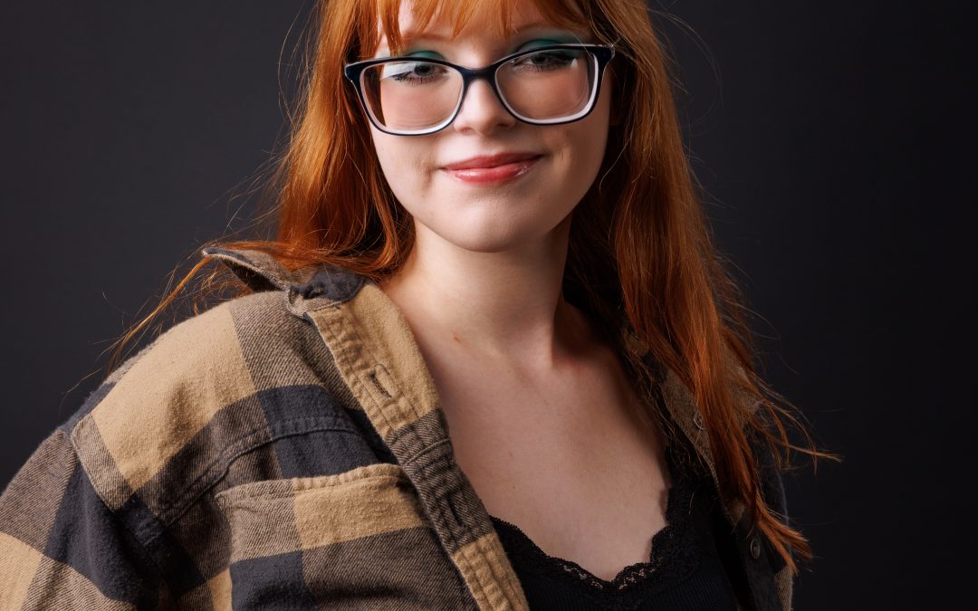 Detroit Senior Photography Session: Melody’s Red Hair & Literary Style