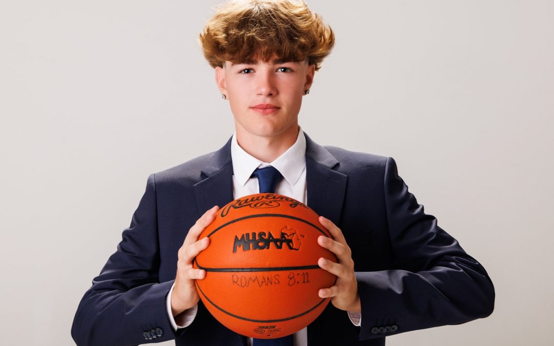 Downriver Senior Photography Session Featuring Basketball Portraits