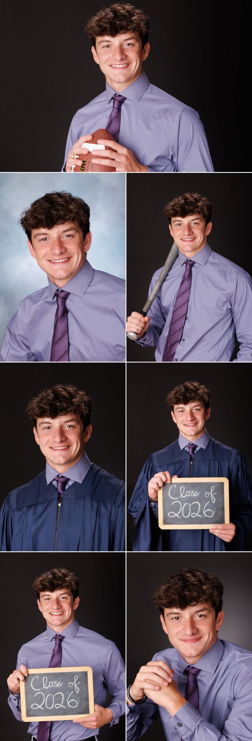 Downriver Senior Photography Session - Class of 2026 photography storyboard collage featuring 7 photographs