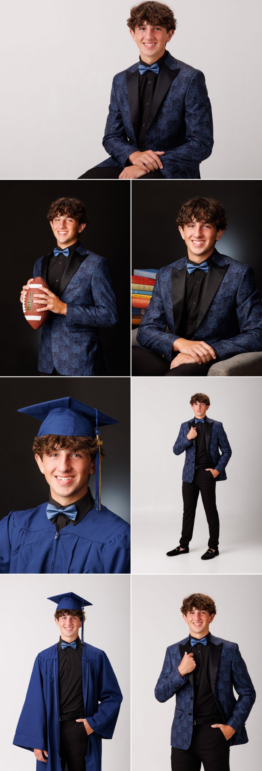 Downriver Senior Photo Session Showcase photography storyboard collage featuring 7 photographs