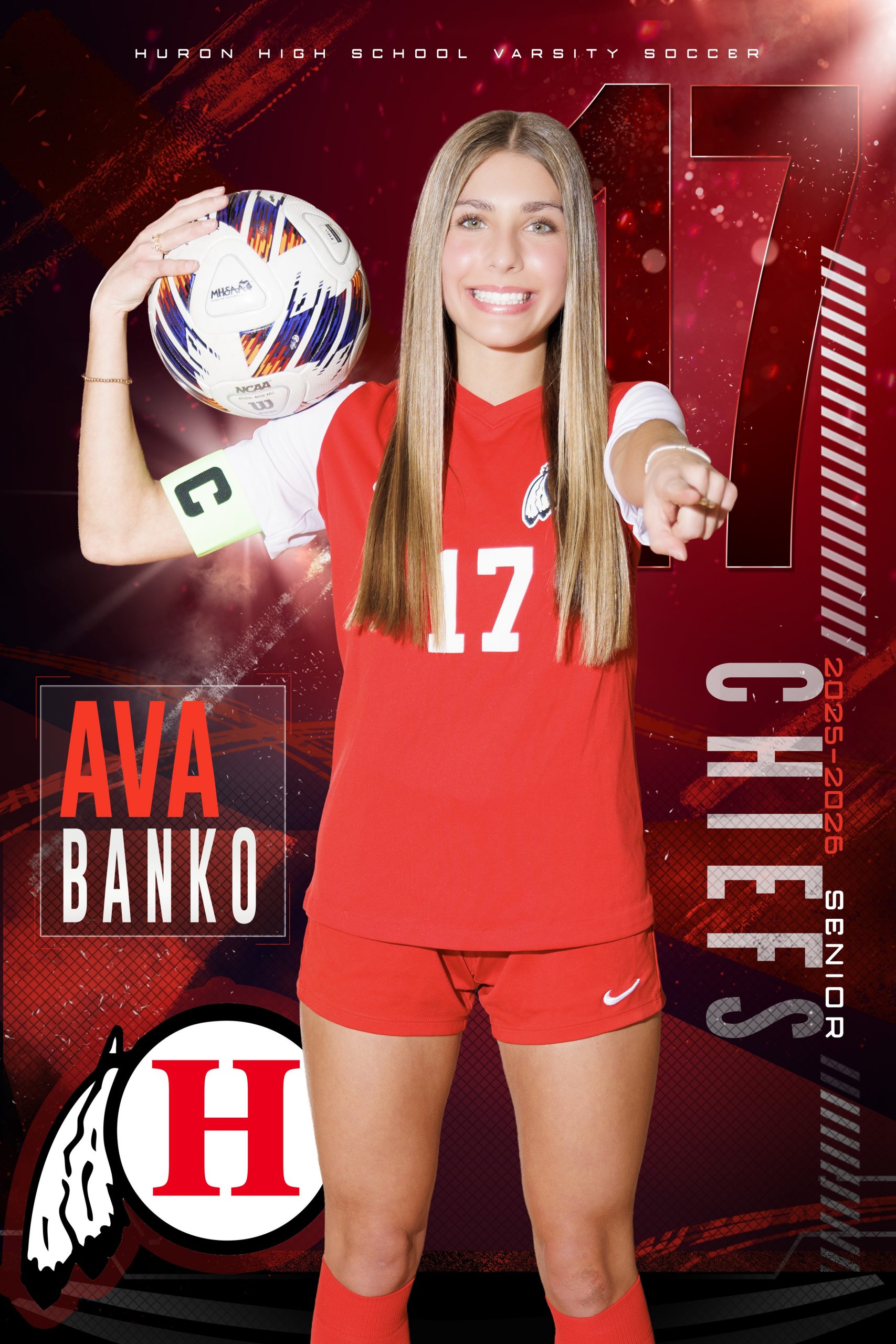 Huron Girls Soccer Sports Banners – 2025-2026 Season