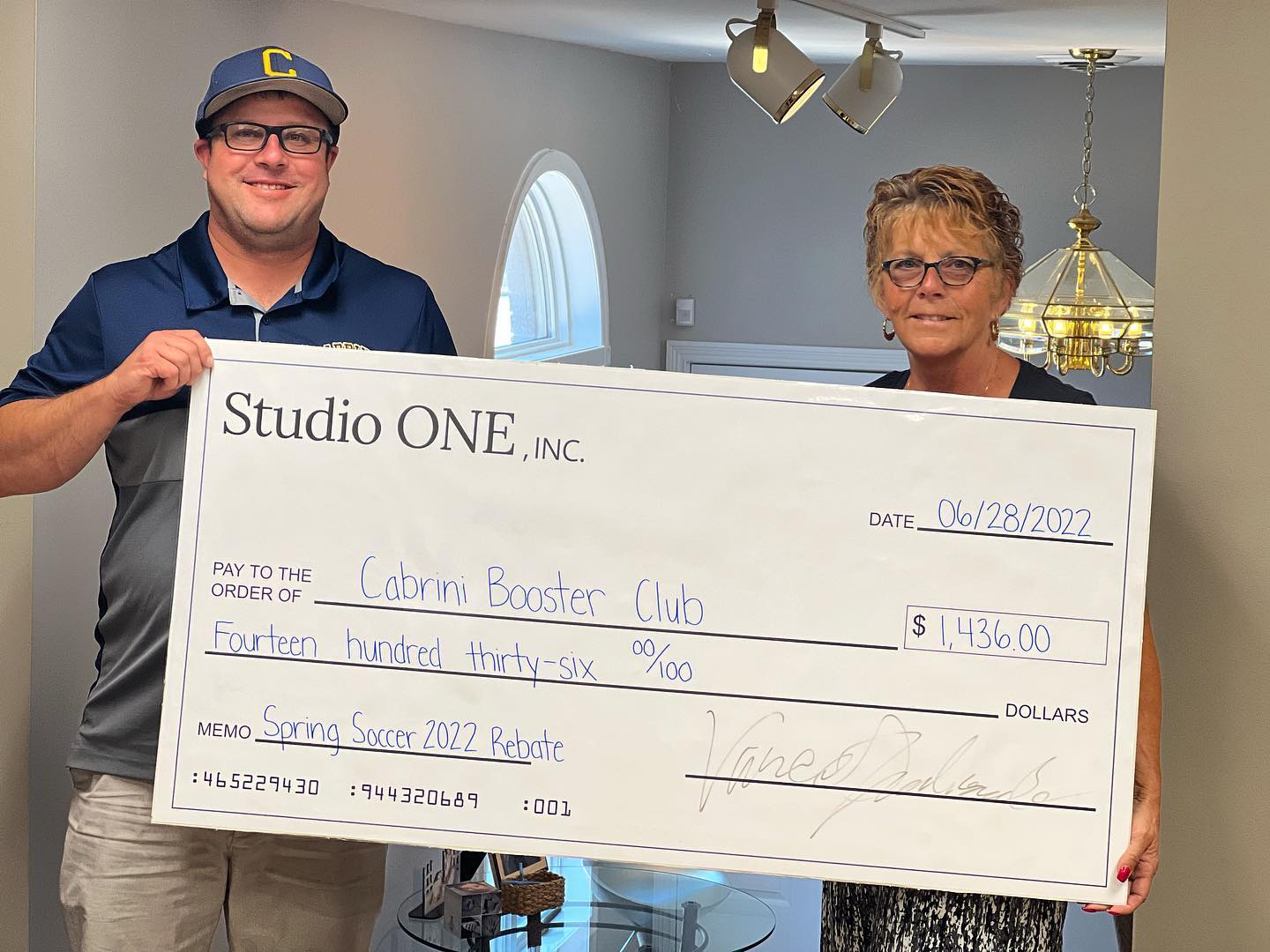 SO excited to present this check to Cabrini Booster Baseball - we always give a portion of photos from baseball directly back to the clubs so your purchase supports your child's team!