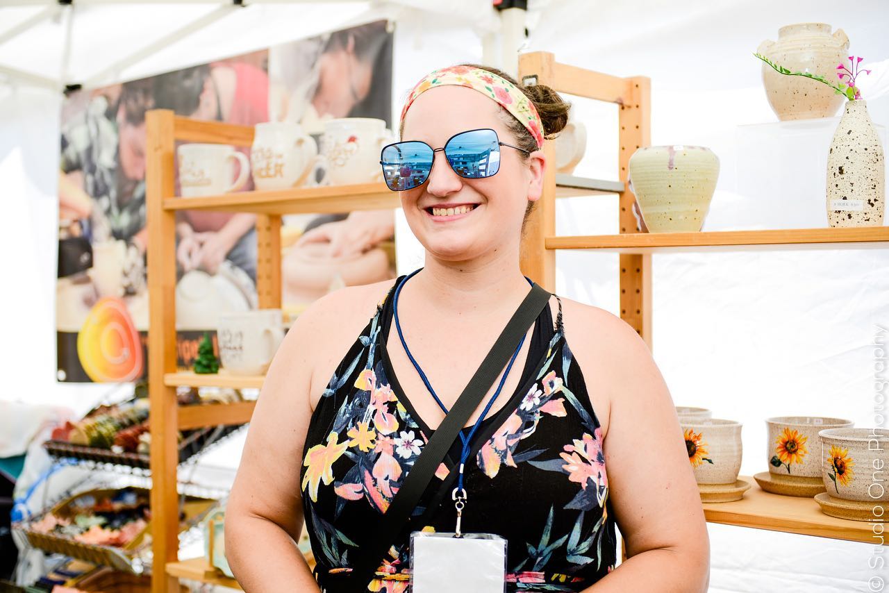 @wyandottestreetartfair is happening ! So happy to meet all these great vendors . . . . . @downtownwyandotte — image 1 of 4