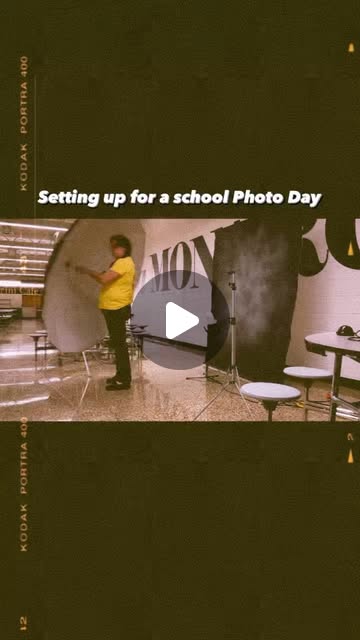 Setting up for a school photo day . Aaaaand GO!