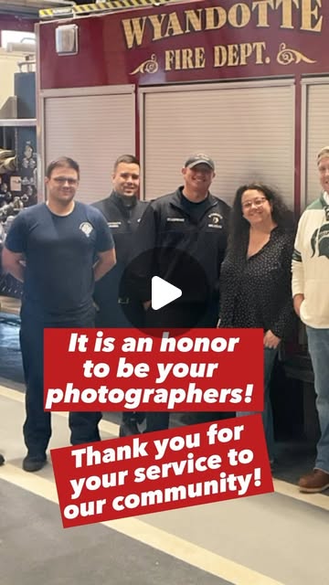 The coolest guys & gals in ! We love being the official photographers for @wyandottefirefighters !