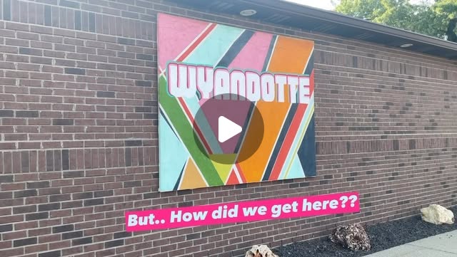 New Summer time mural is up! Just in time for the @downtownwyandotte @wyandottestreetartfair this week! We are super excited for all the visitors in town & see how wonderful it is here ! Check it out at 12th & Oak
