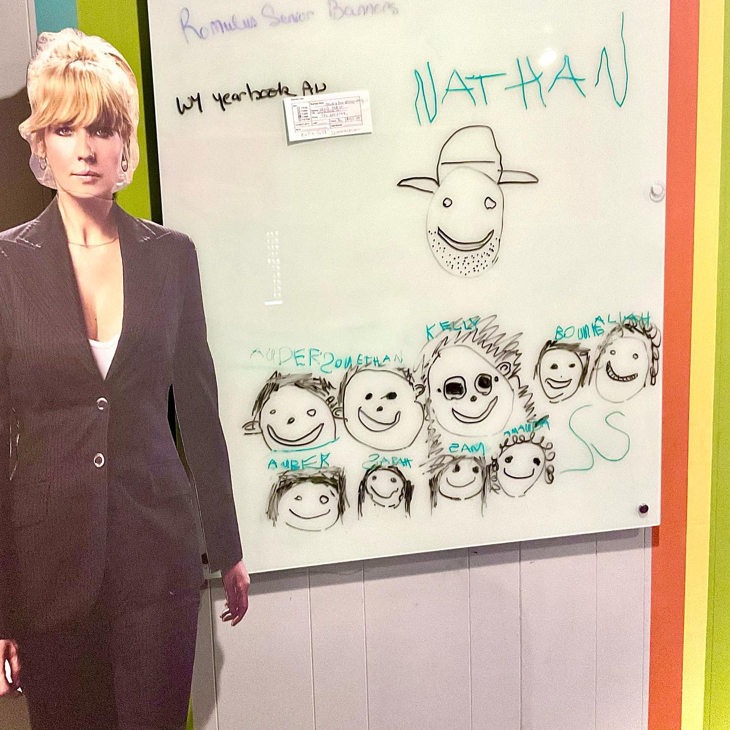 important views from the studio. & accurate drawings of our staff . . @yellowstone