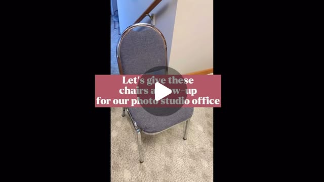 Check out the vibe boost we gave our office chairs! Inspired by @walking.lightly.mi - great bones, drab look - so let's keep what we can & glow up! Chairs are pricey & no reason to always be buying new new new when you can just do a little