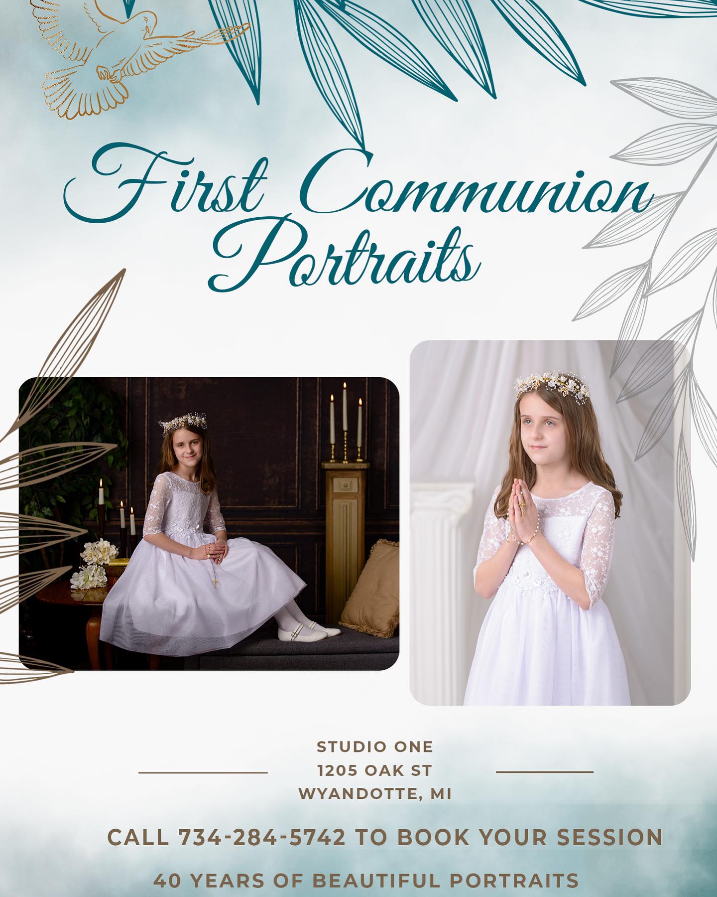First Communion Season! Share with a family celebrating this year. 🕊️