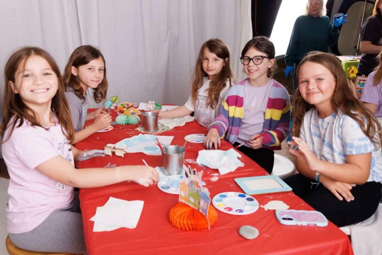 Rent the studio for your next birthday party or class! We'll take some great pics of all the guests, too- because, that's what we do! We had a blast hosting this painting party for a sweet girl and her friends - what's more fun than cake an — image 5 of 6