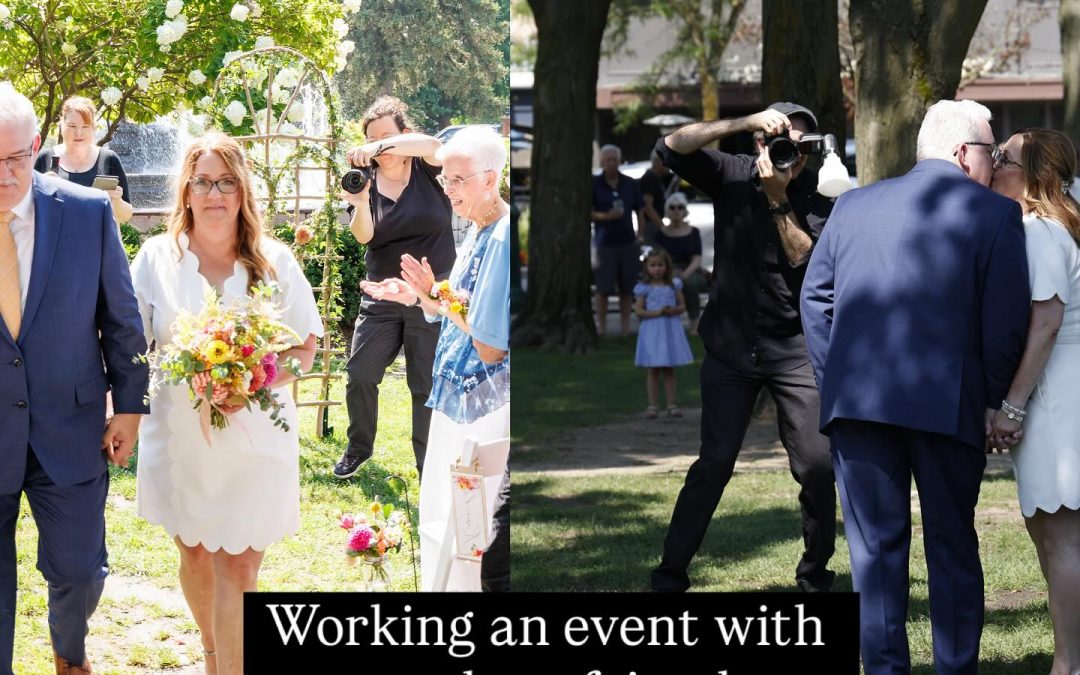My favorite part about editing event photos – sometimes you’ll catch a glimpse of us…