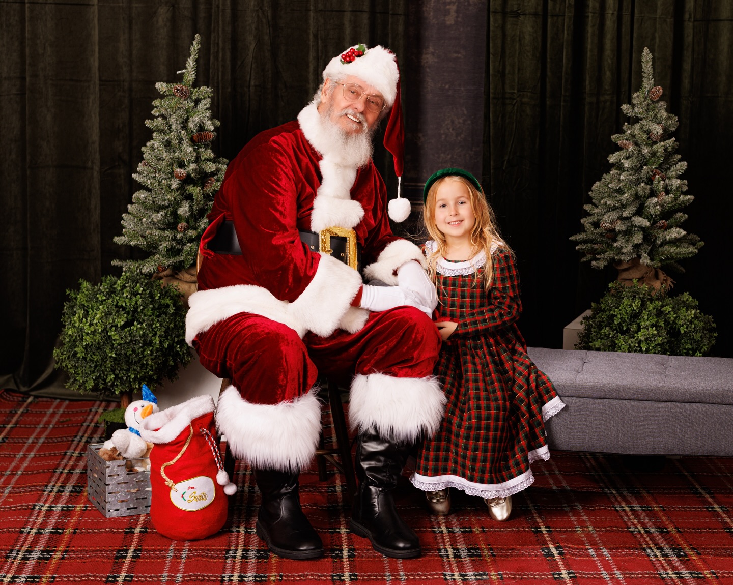 🎅Top of the Nice List, 5 years in a row! 🎁 🎄 This year Harmony was buzzing to see Santa, and was so big and brave going up to him. Giggling and sweet as always. I could tell she wanted to hug him but was unsure if she could… so I asked her — image 3 of 6