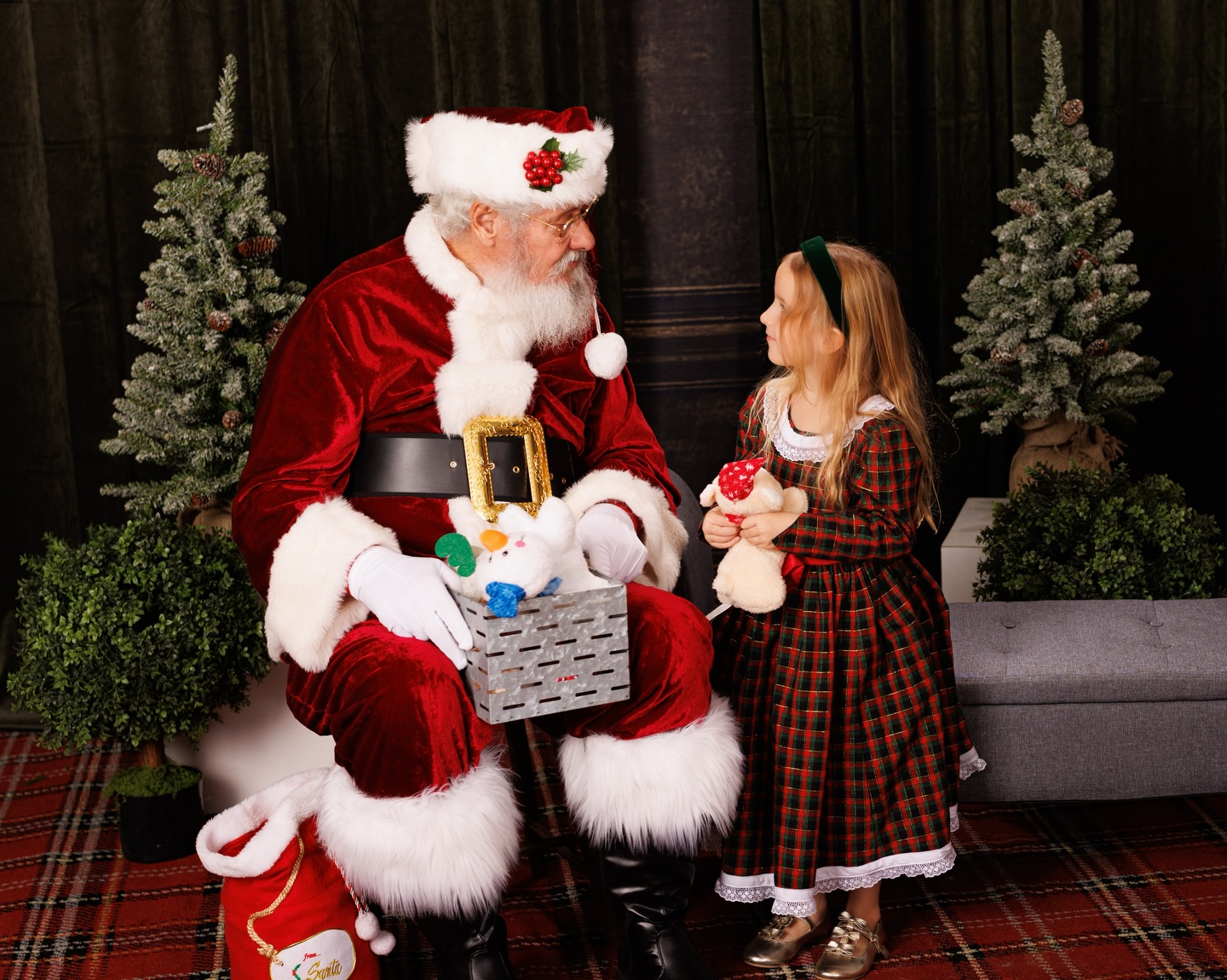 🎅Top of the Nice List, 5 years in a row! 🎁 🎄 This year Harmony was buzzing to see Santa, and was so big and brave going up to him. Giggling and sweet as always. I could tell she wanted to hug him but was unsure if she could… so I asked her — image 6 of 6