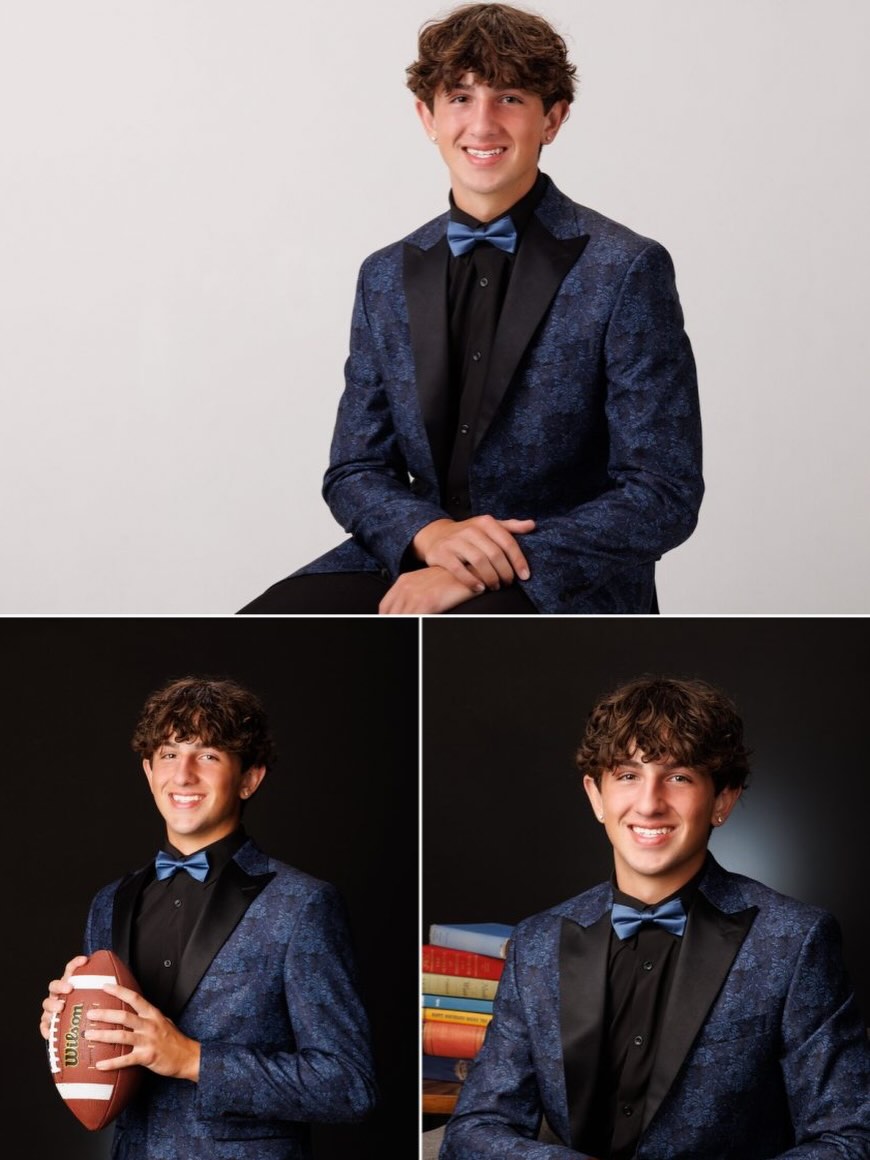 Jace's 2026 senior session - everyone loved his suit jacket pattern! — image 1 of 2