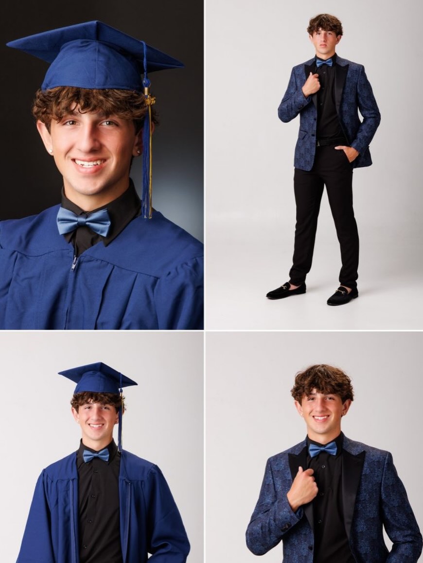 Jace's 2026 senior session - everyone loved his suit jacket pattern! — image 2 of 2