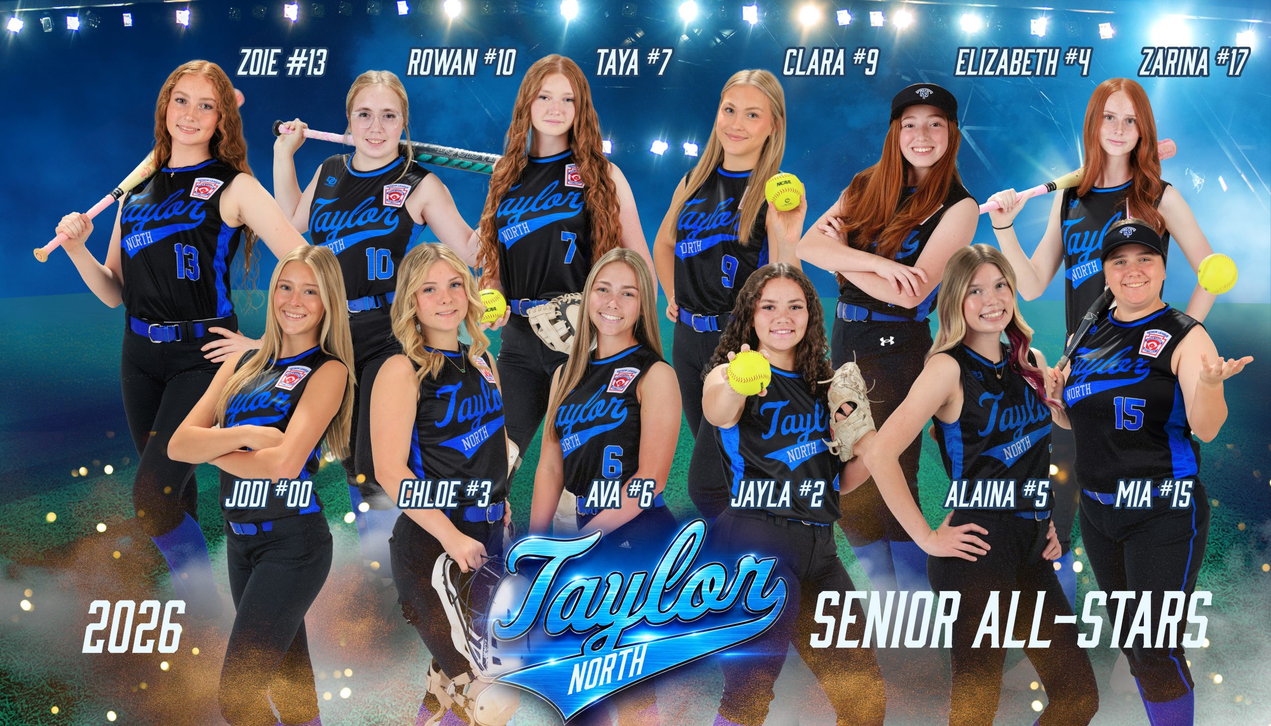 Taylor North Softball Senior All-Stars 2026 Banner Photo
