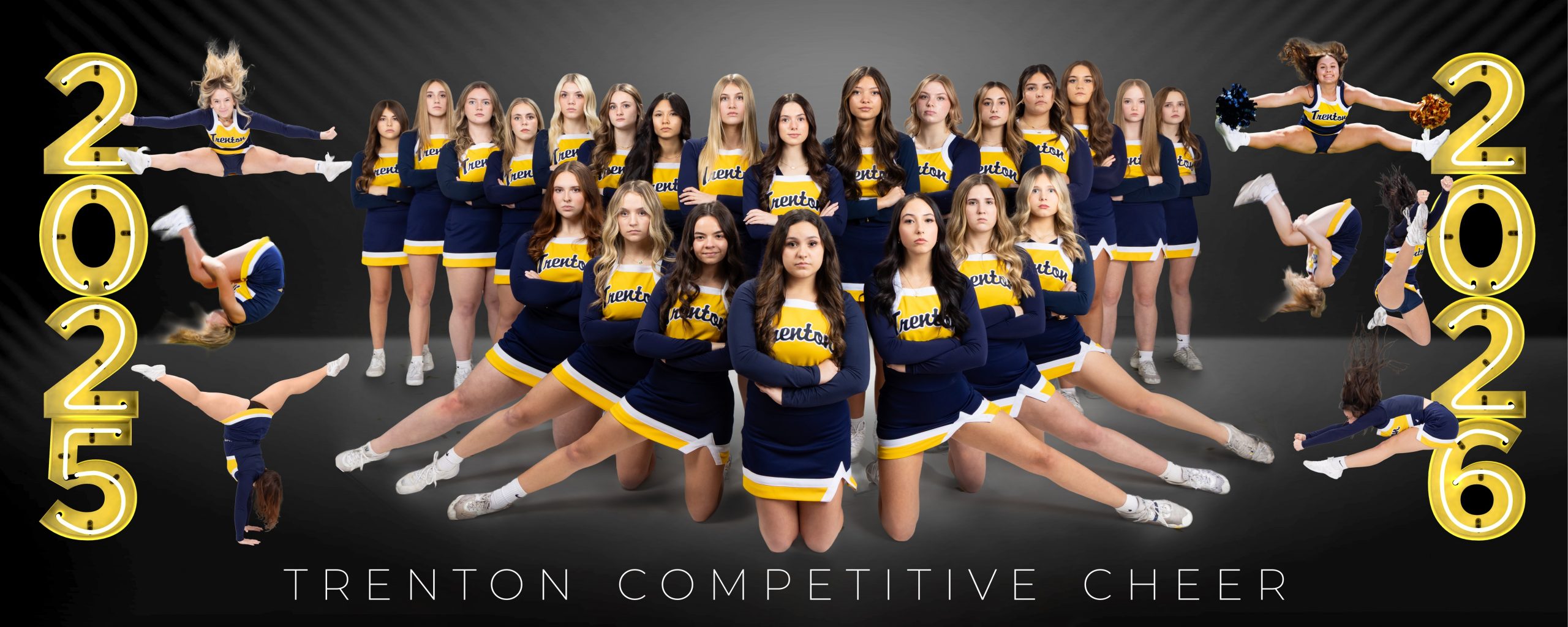Trenton Competitive Cheer 2025-2026 Season Group Banner