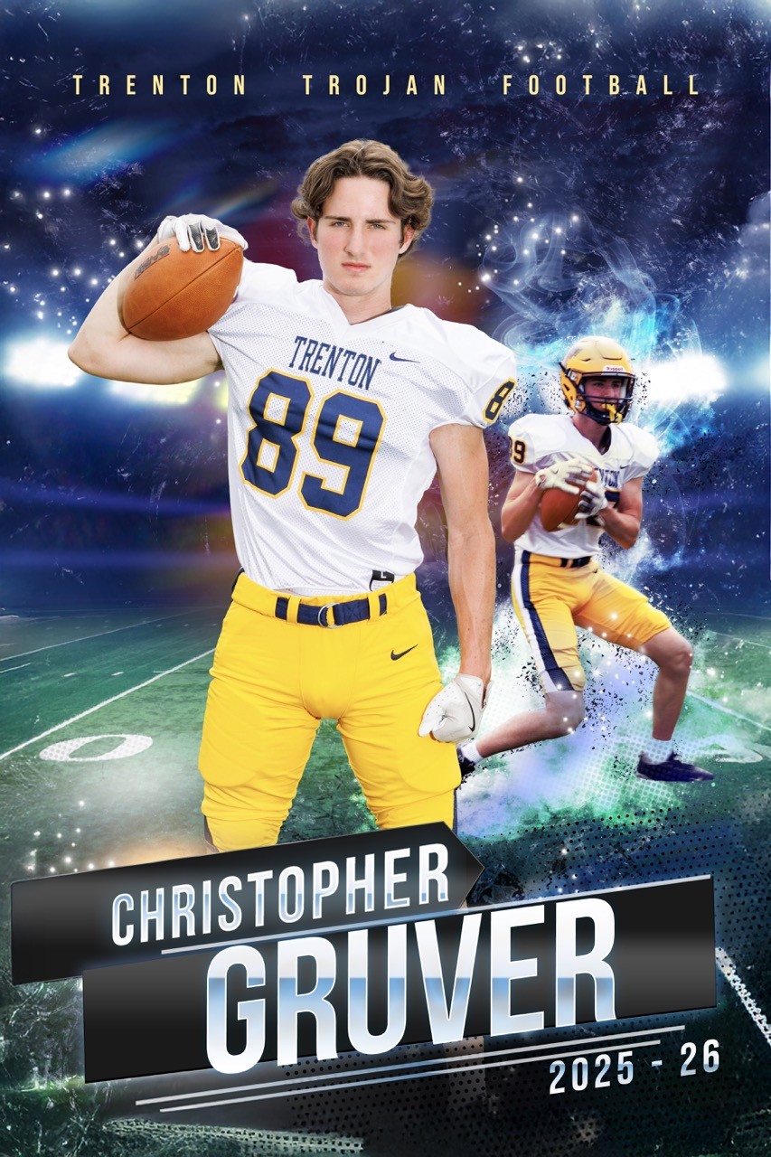 Trenton Trojan Football Senior Portraits – Studio ONE Downriver Photography
