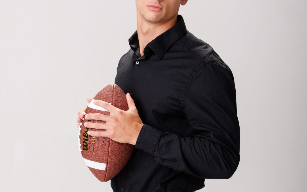 Trenton Senior Photography Session: Noah’s Football and Headshot Portraits