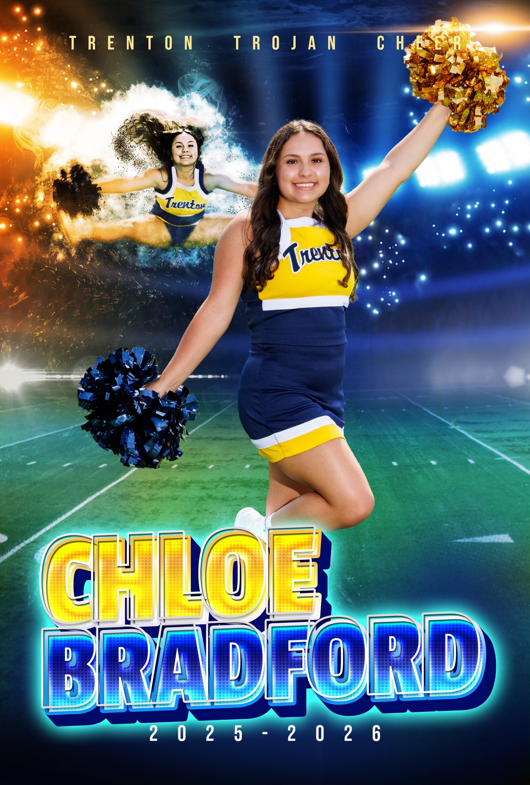Trenton Trojan Cheer Senior Banners 2025-2026